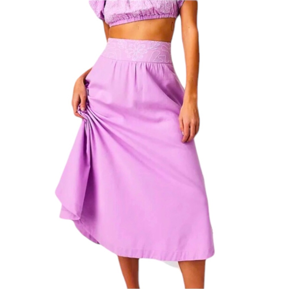 Free People 2 pc Set Lotus Gorgeous Soft Lilac Medium - Picture 10 of 15